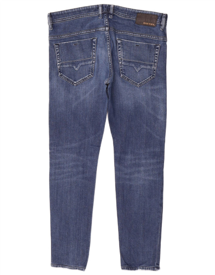 Мужские узкие джинсы Diesel W34 L29, синие, хлопок