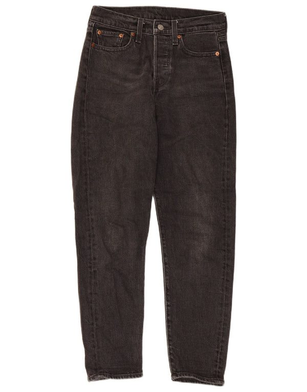 Женские зауженные джинсы Levi's W26 L27, черный хлопок
