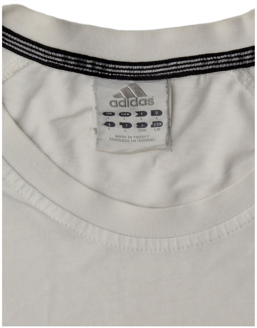 Мужская футболка ADIDAS, большой белый хлопок