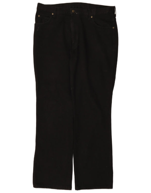 Мужские обычные прямые джинсы Wrangler W38 L32, черный хлопок