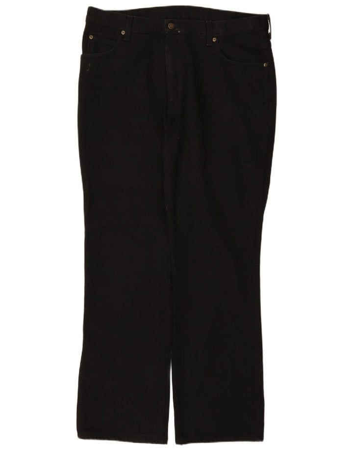 Мужские обычные прямые джинсы Wrangler W38 L32, черный хлопок