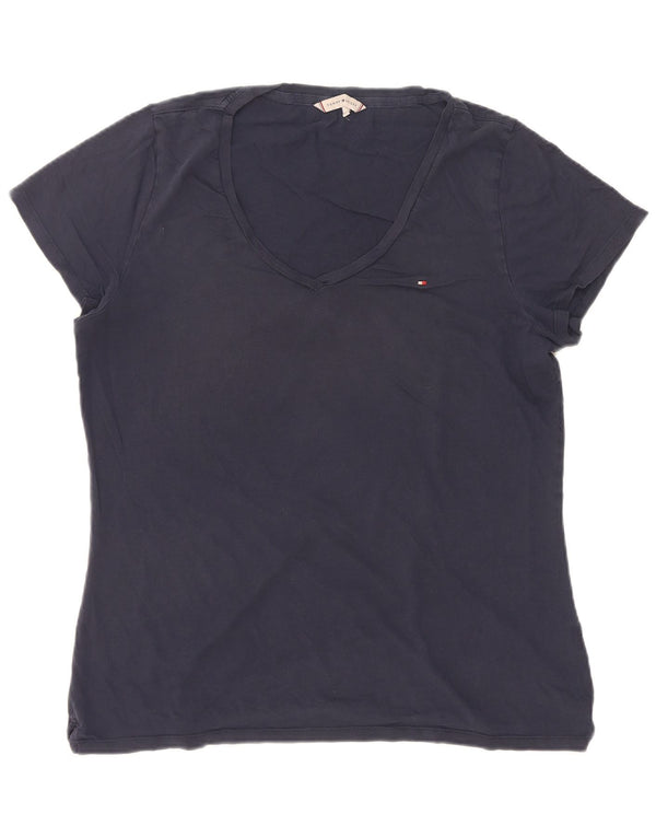 Женская футболка Tommy Hilfiger Top UK 20 2XL Темно-синий