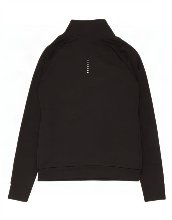 Женский свитер с воротником на молнии с графическим рисунком Nike Dri Fit UK 6 XS, черный