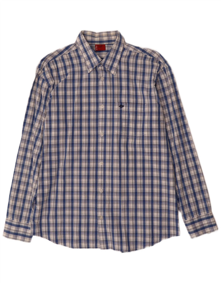 Мужская рубашка Levi's в крупную синюю клетку
