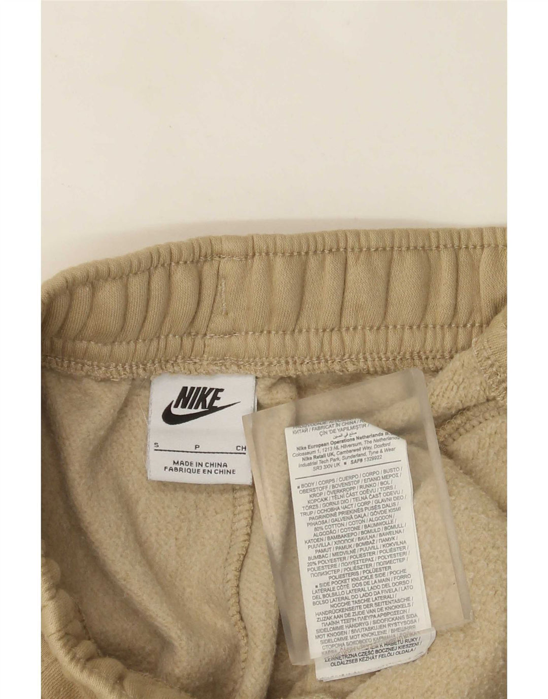 Мужские спортивные брюки-карго Nike, маленькие бежевые хлопковые брюки-карго