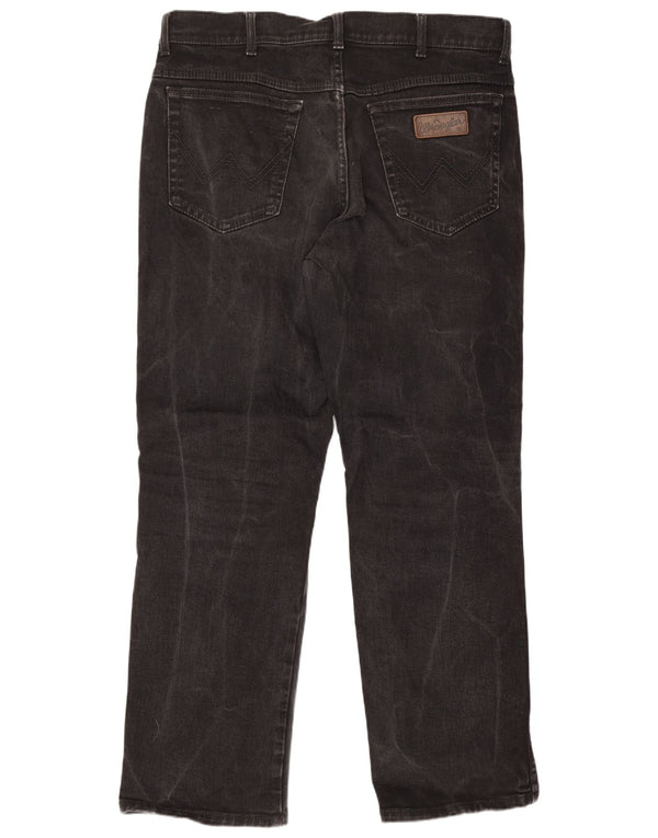 Мужские прямые джинсы Wrangler Texas Stretch W36 L30, черный хлопок