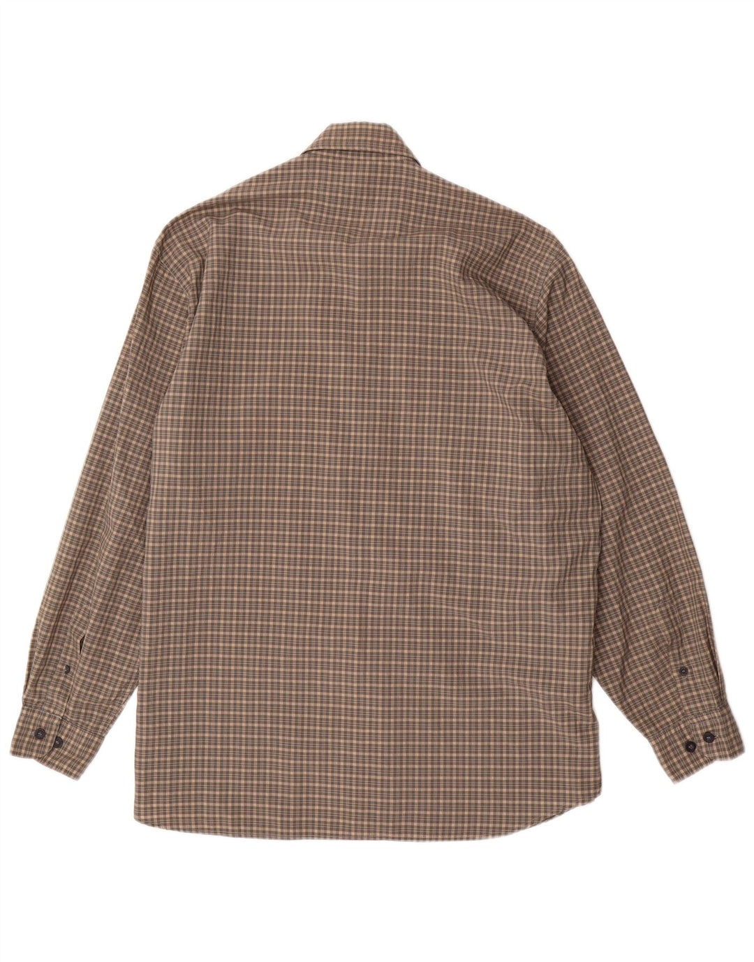 Мужская рубашка Bailo, размер 41, большая серая клетка в клетку, полиамид