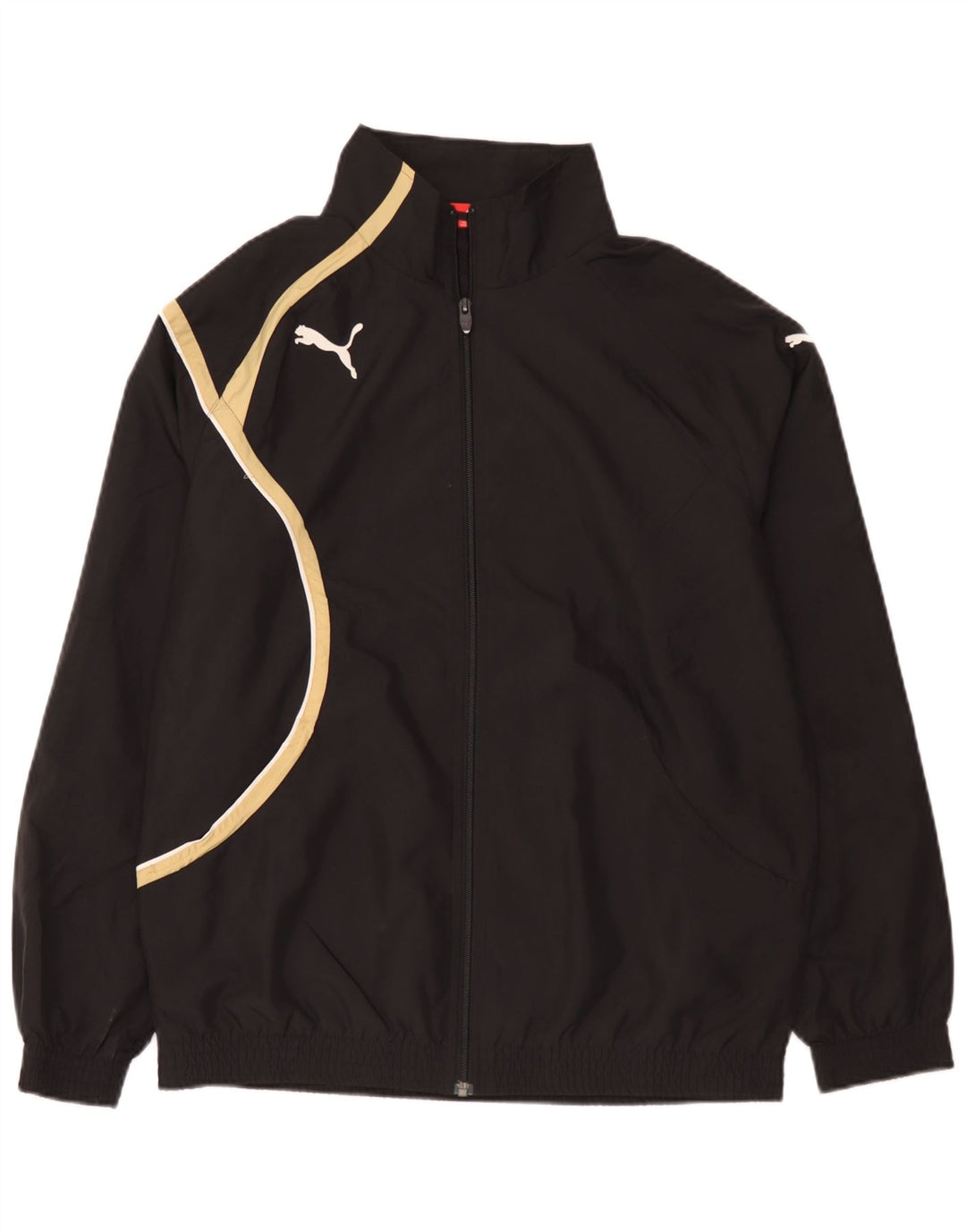 Мужской спортивный костюм Puma, верхняя куртка, маленький черный полиэстер с цветными блоками