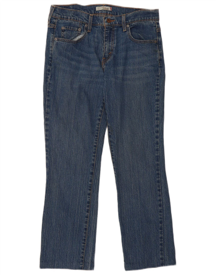 Женские прямые джинсы Levi's 505 США 8, средние W32 L28, синие, хлопок