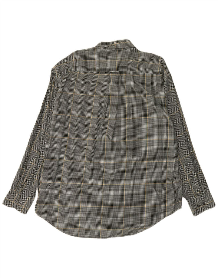 Мужская фланелевая рубашка Nautica XL, серая клетка, хлопок