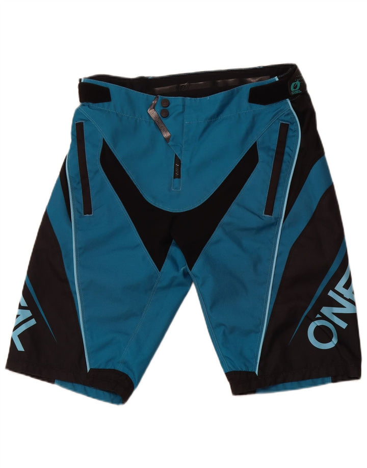 O'NEAL Мужские шорты карго с рисунком, большие синие, полиэстер с цветными блоками