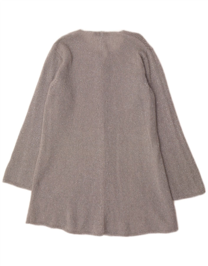 Женский удлиненный кардиган Oris IT 44, средний серебристый мохер