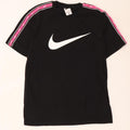 Мужская футболка Nike с графическим рисунком, средний черный, хлопок с цветными блоками