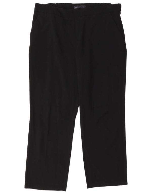 Женские укороченные брюки Marks & Spencer UK 14, большие W34 L25, черные