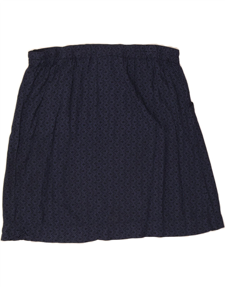 EDDIE BAUER Womens A-Line Skirt XL W38 Navy Blue Argyle/Diamond Vintage Eddie Bauer and Second-Hand Eddie Bauer from Messina Hembry 