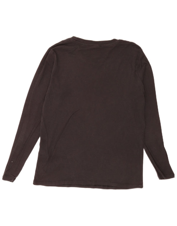 Женский топ Levi's с длинным рукавом UK 18 XL, черный хлопок