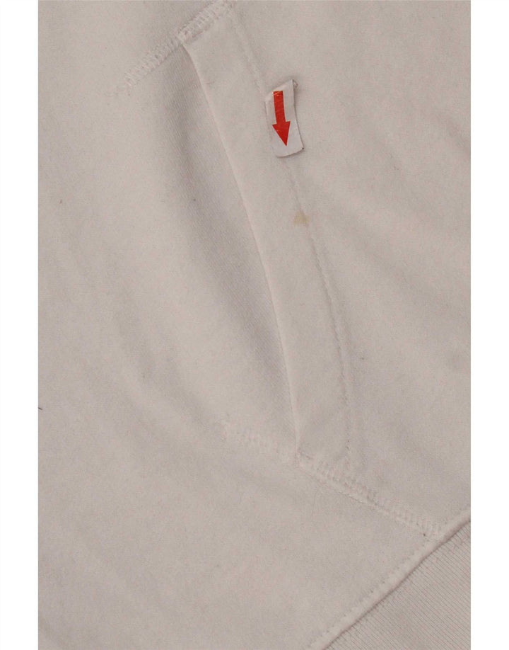 Мужской джемпер с капюшоном с рисунком Levi's, большой размер, белый хлопок, хлопок