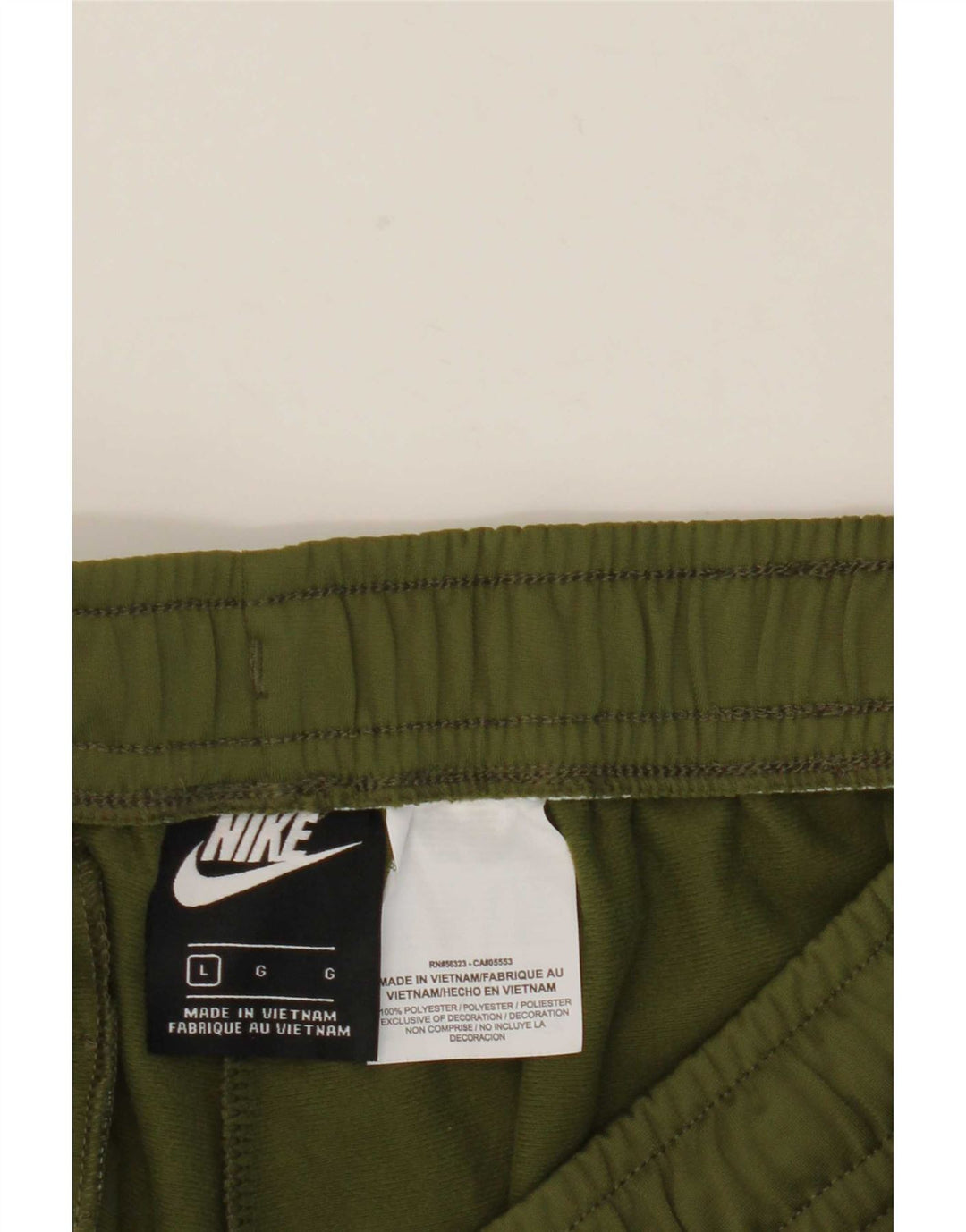 Женские спортивные брюки Nike, джоггеры, большой размер, цвет хаки, полиэстер