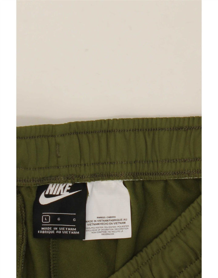 Женские спортивные брюки Nike, джоггеры, большой размер, цвет хаки, полиэстер