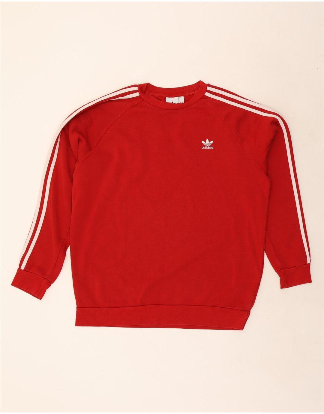 Мужской свитер Adidas, большой красный хлопковый джемпер