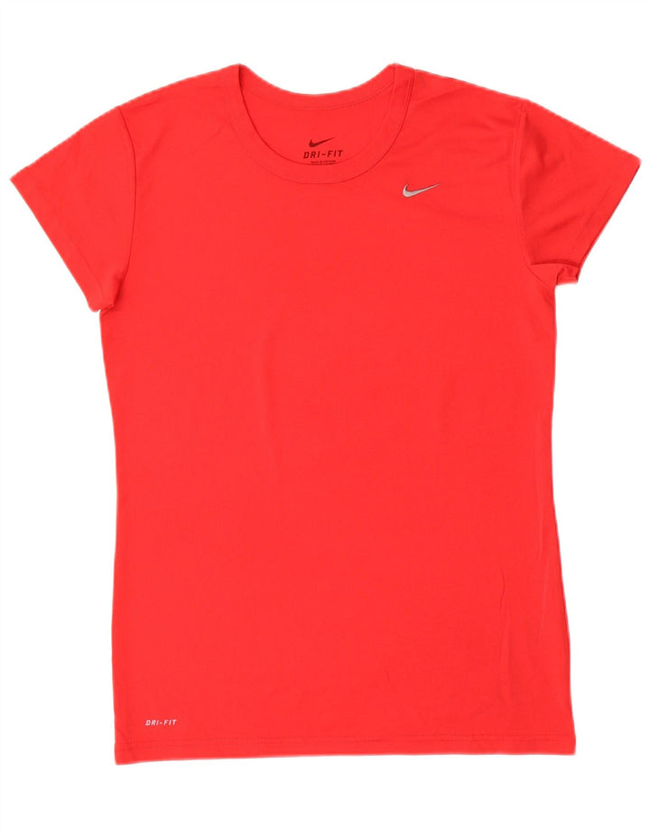 Женская футболка NIKE Dri Fit Top UK 12, средний красный полиэстер