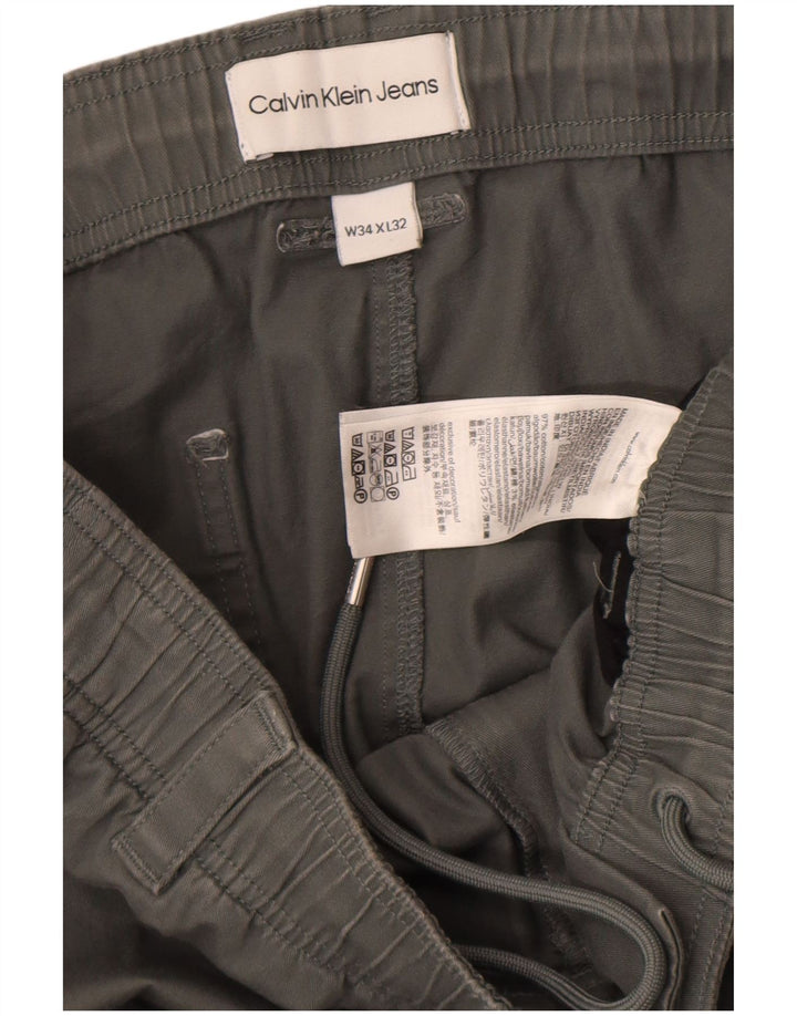 Мужские брюки карго Calvin Klein W34 L32 серые, хлопковые
