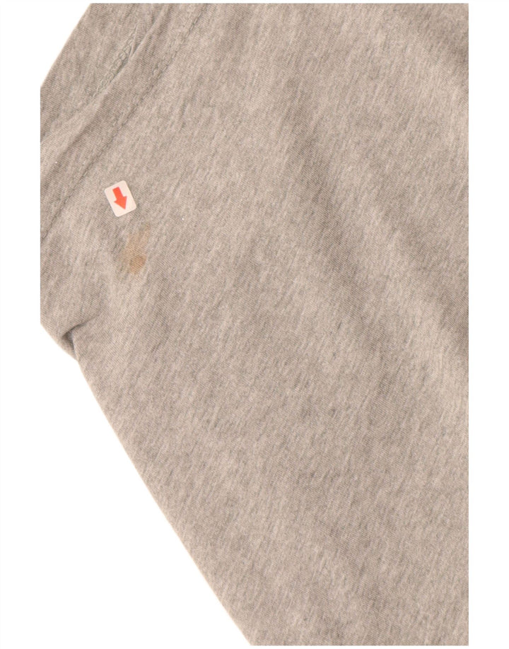 Мужская футболка с рисунком NIKE, большой размер, серый хлопок