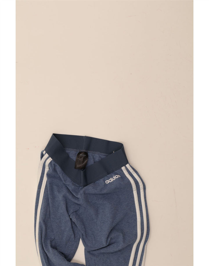 ADIDAS Womens Leggings UK 8/10 Small Blue Cotton Vintage Adidas and Second-Hand Adidas from Messina Hembry 