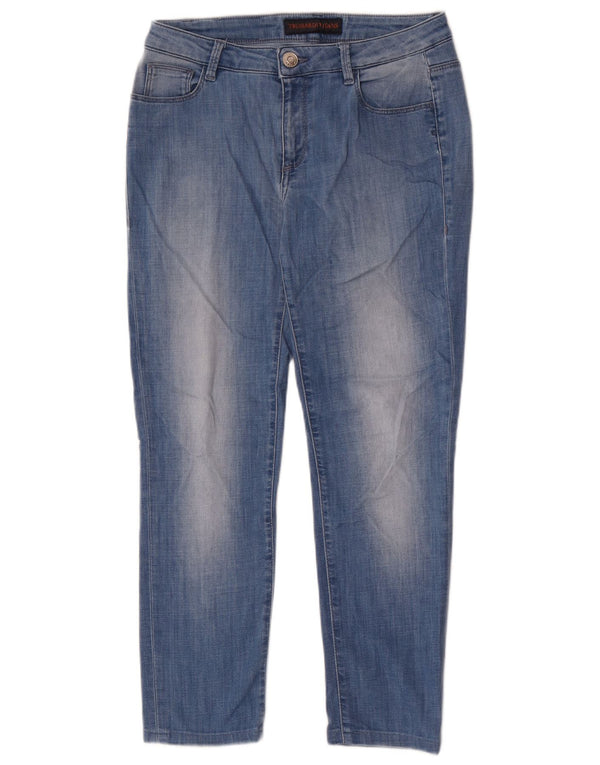 Женские укороченные джинсы Trussardi W28 L26 синие
