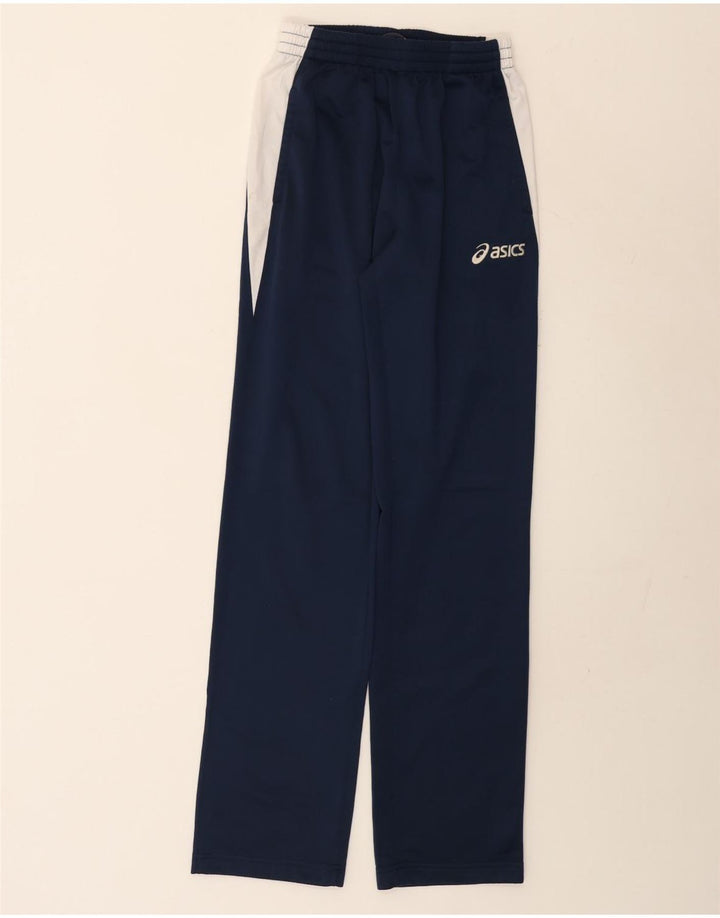 Женские спортивные брюки Asics UK 12, средние, темно-синие, с цветными блоками