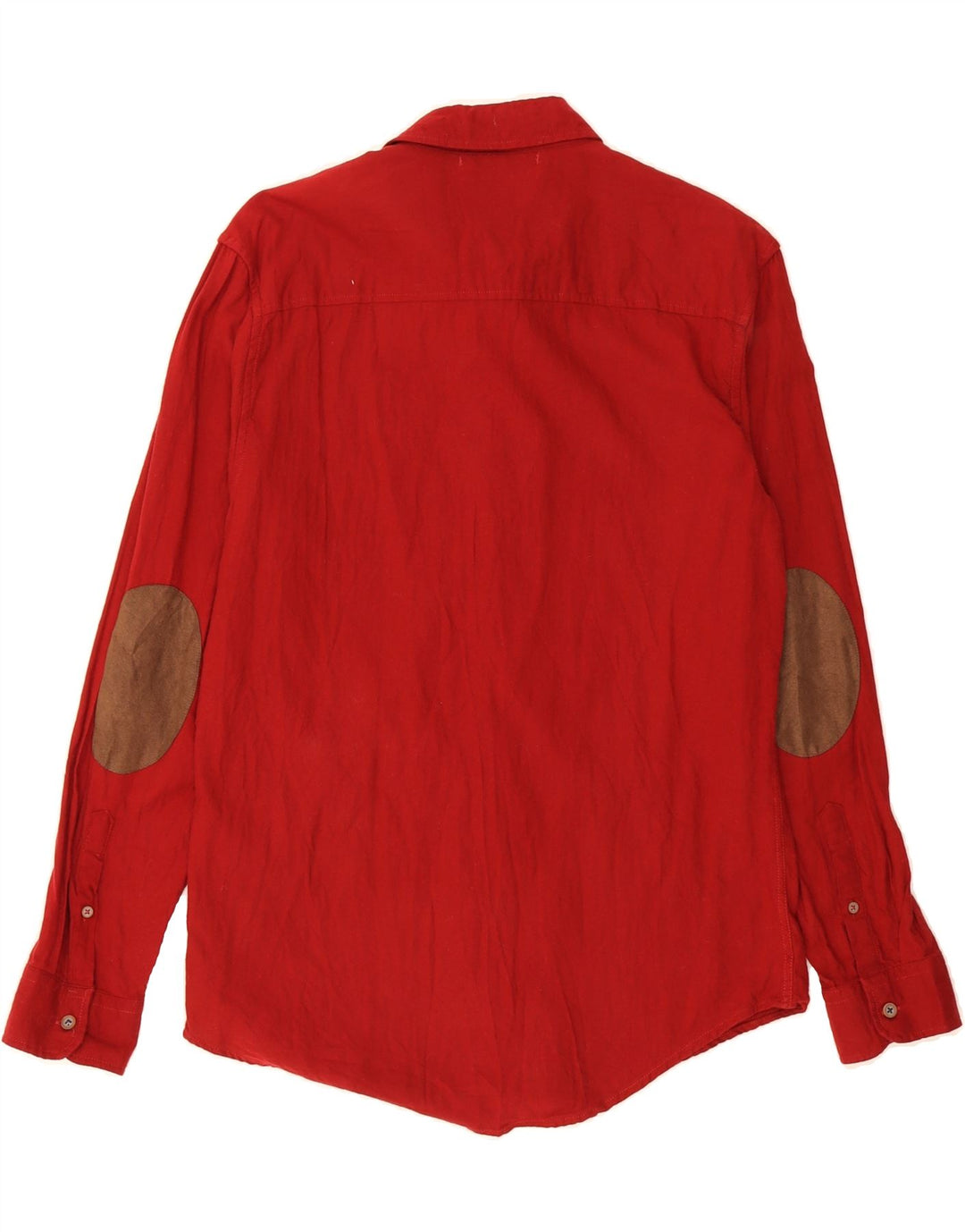 ZARA Mens Slim Fit Shirt Large Red Cotton Vintage Zara and Second-Hand Zara from Messina Hembry 
