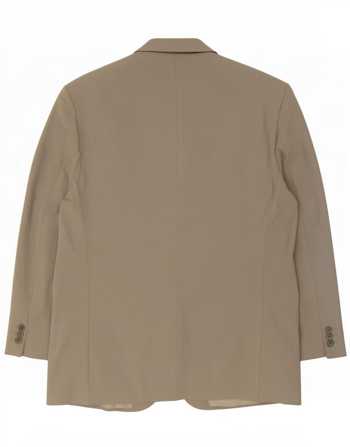 Мужской пиджак с 3 пуговицами Marks & Spencer UK 44 XL, бежевый полиэстер