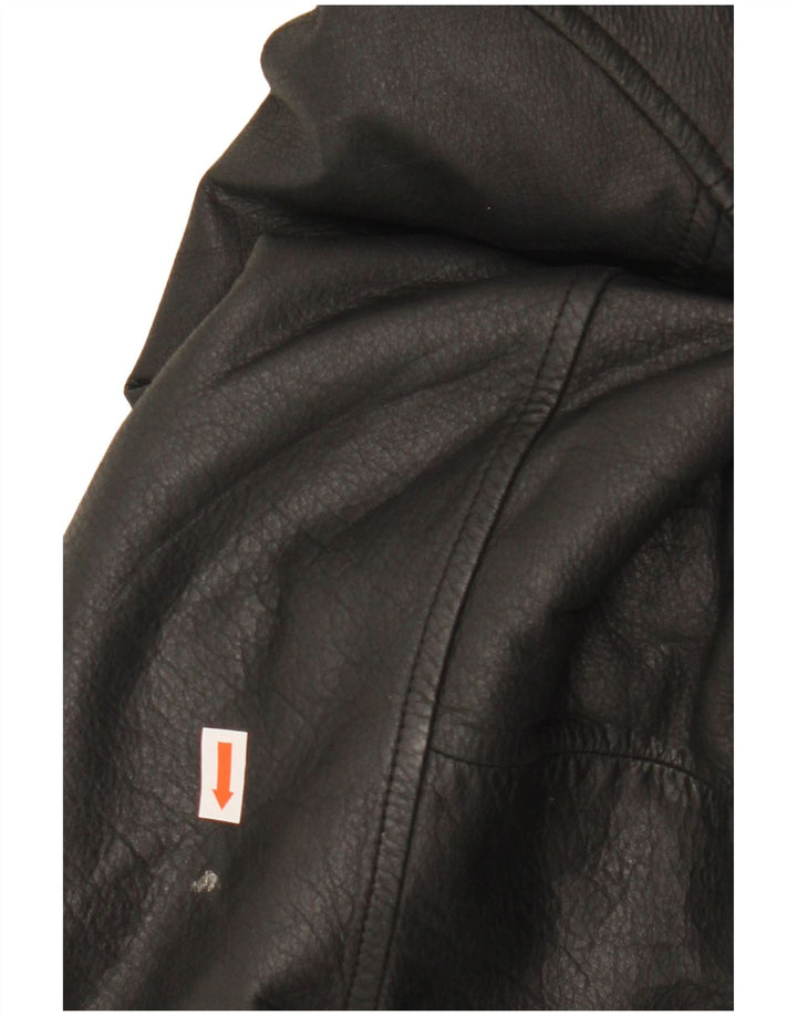 Мужская кожаная куртка Canda UK 42 XL черная кожа