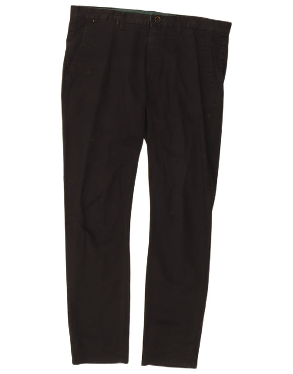 Мужские прямые брюки-чиносы Zara EU 46 XL W35 L30 черные