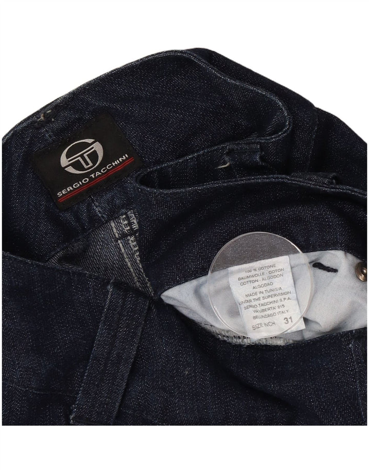 Женские прямые джинсы Sergio Tacchini W31 L30 темно-синие, хлопок