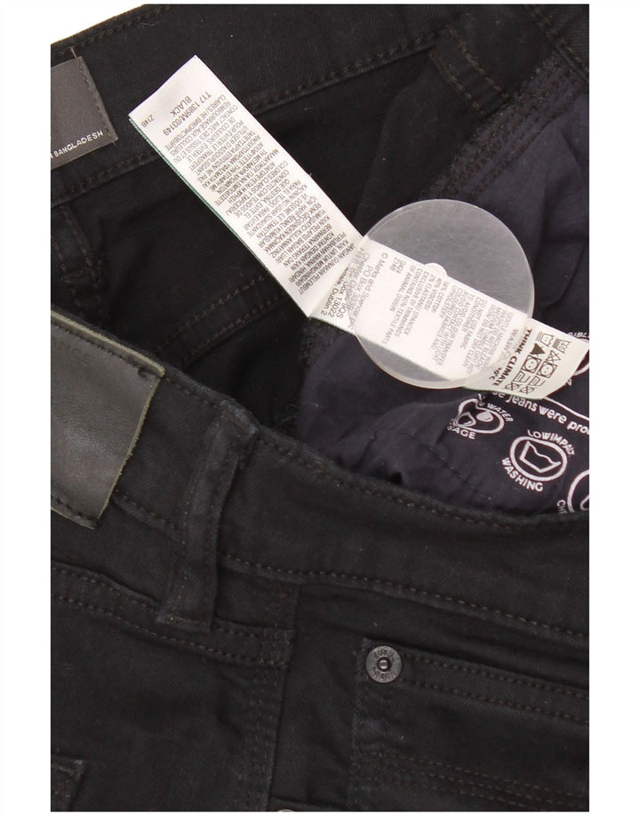 Мужские прямые джинсы MARKS & SPENCER W34 L31, черный хлопок
