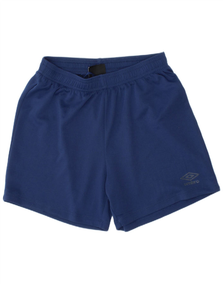 Спортивные шорты Umbro для мальчиков 11-12 лет, большие, темно-синие, полиэстер