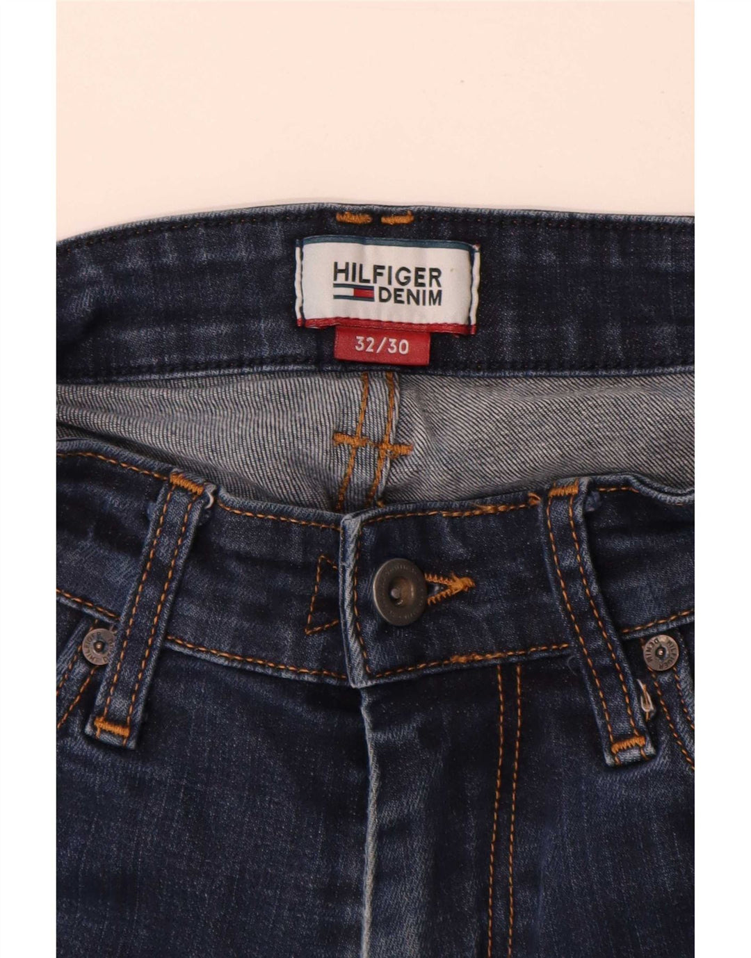 Женские прямые джинсы Tommy Hilfiger W32 L30 Темно-синие