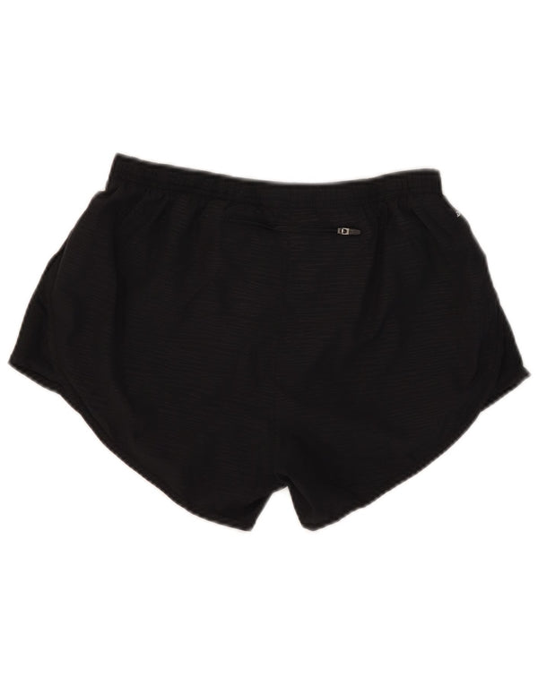 Женские спортивные шорты Nike Dri Fit UK 10, маленькие черные в полоску