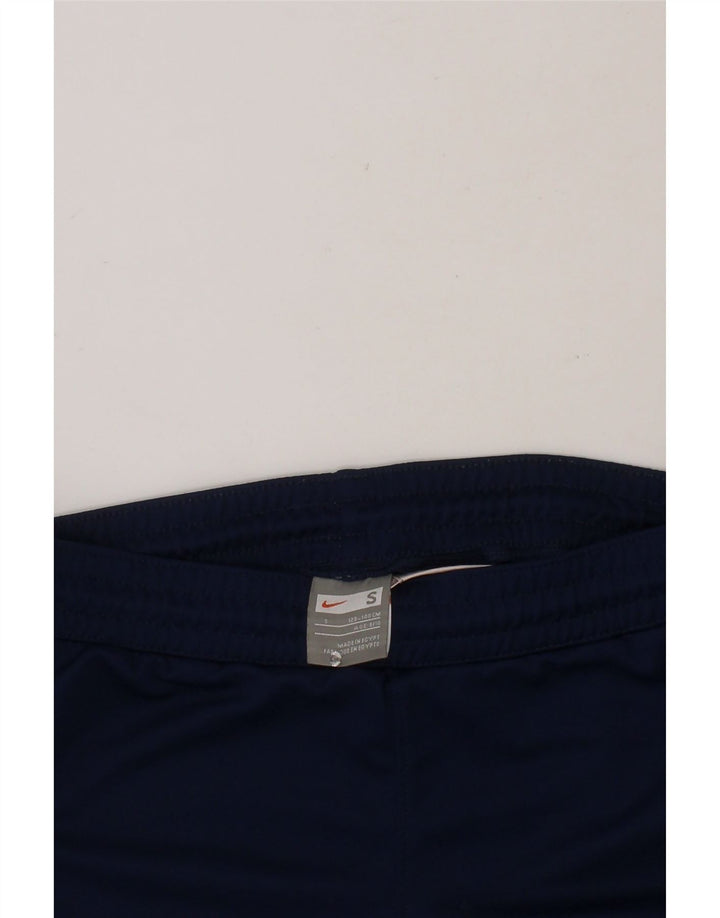 NIKE Boys Sport Shorts 8-9 Years Small  Navy Blue Colourblock Polyester Vintage Nike and Second-Hand Nike from Messina Hembry 