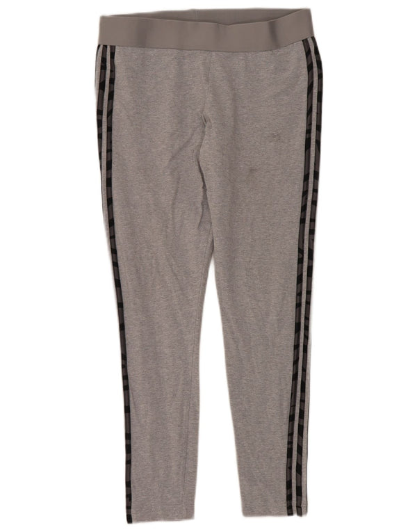 Женские леггинсы Adidas UK 16/18, большие серые хлопковые