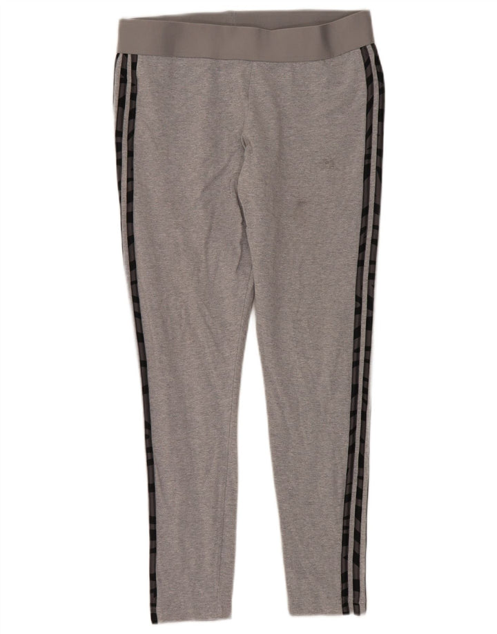 Женские леггинсы Adidas UK 16/18, большие серые хлопковые