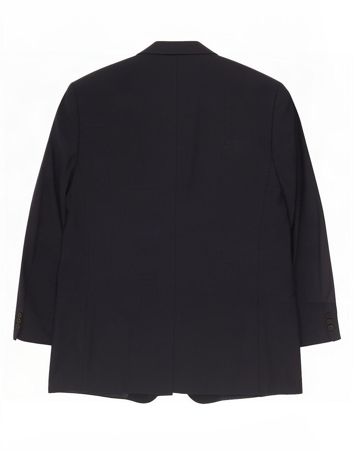 Мужской пиджак на 3 пуговицах Emanuel Ungaro IT 64 7XL темно-синий, шерсть