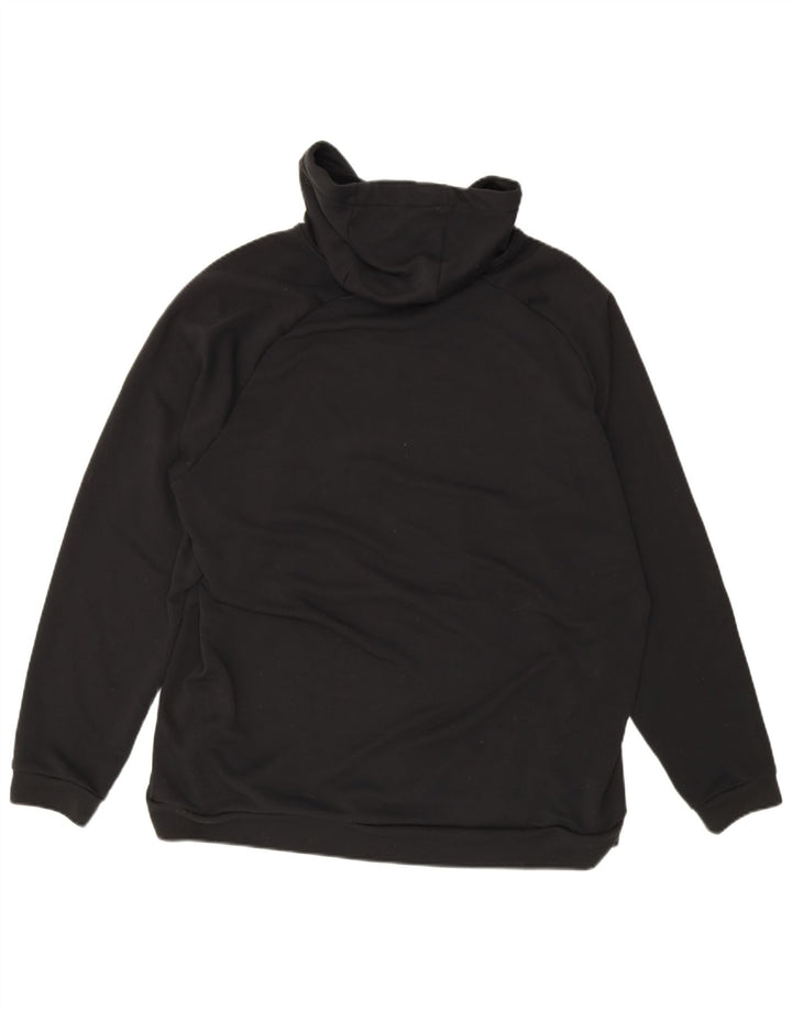 Мужской джемпер с капюшоном с графическим рисунком Nike Dri Fit 2XL, черный полиэстер