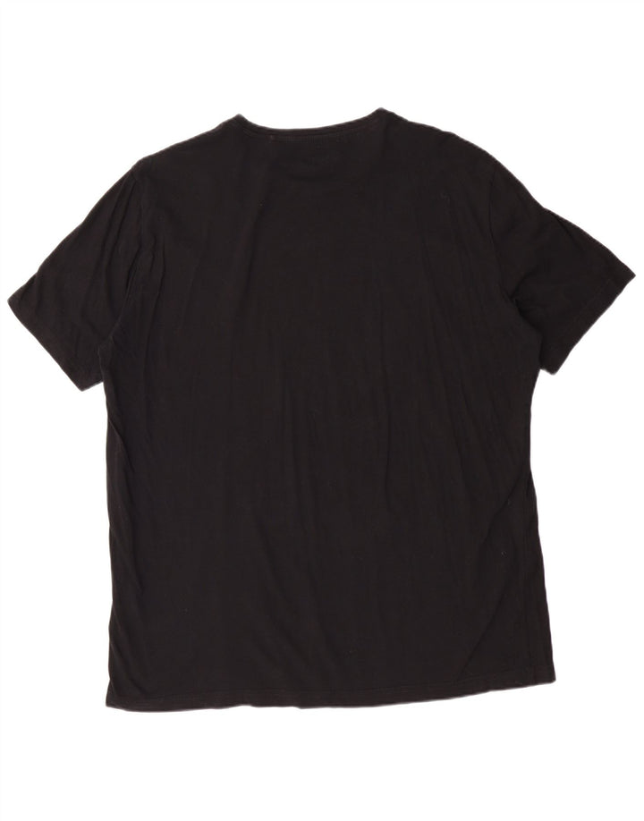 MUSTANG Мужская футболка с рисунком Top XL, черный хлопок