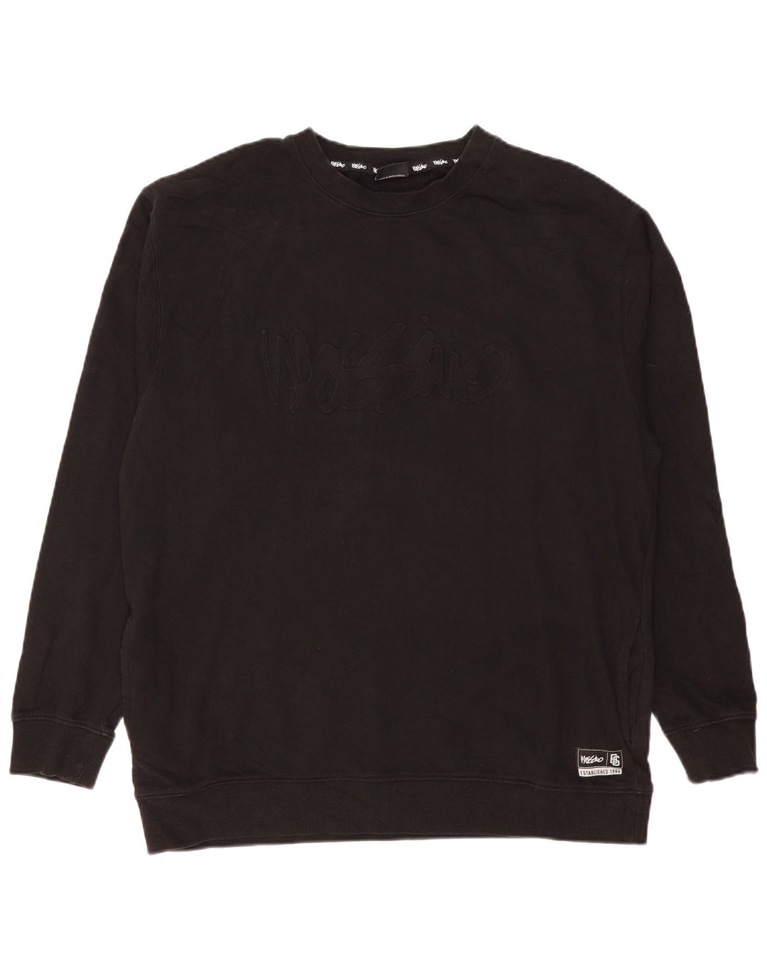 MOSSIMO Мужской свитшот с рисунком XL, черный хлопок