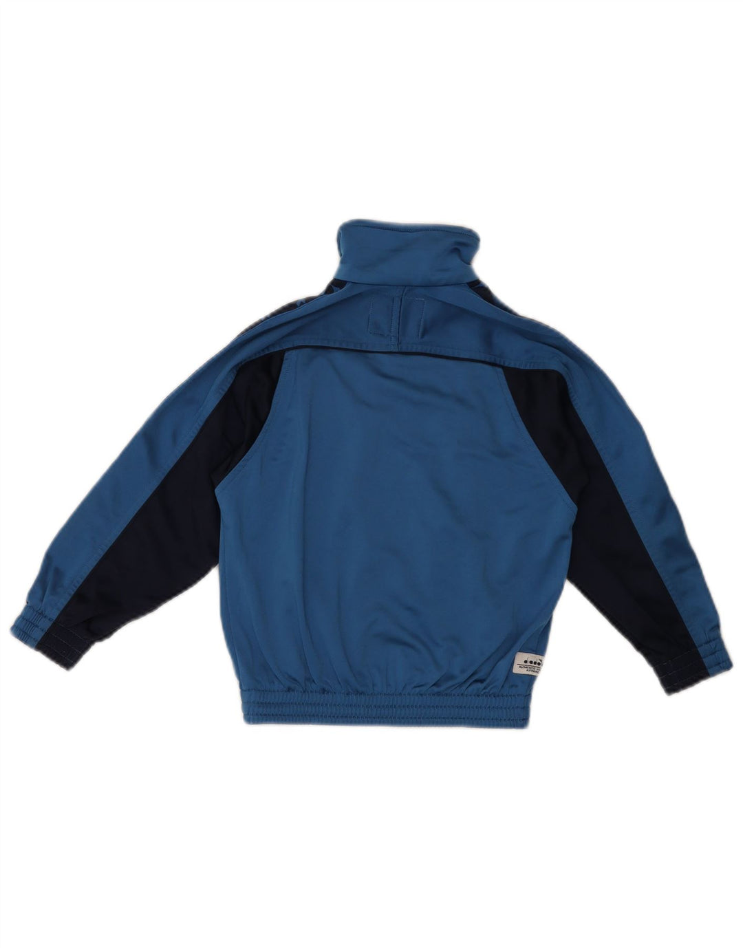 DIADORA Boys Graphic Tracksuit Top Jacket 5-6 Years Blue Colourblock