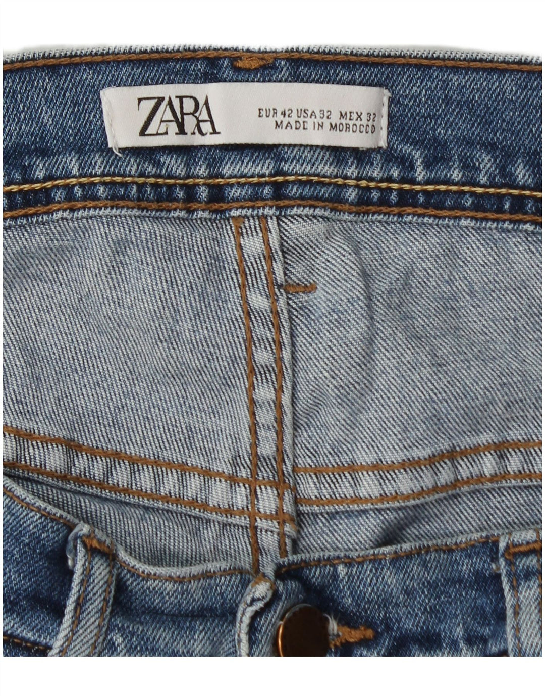 Джинсы мужские узкие Zara EU 42 большие W32 L30 синие