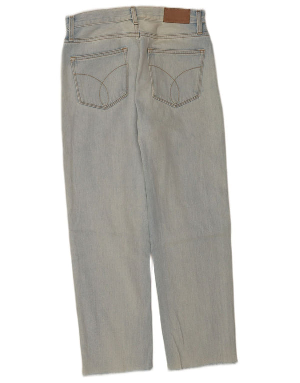 Женские прямые джинсы Calvin Klein W28 L25 синие, хлопок