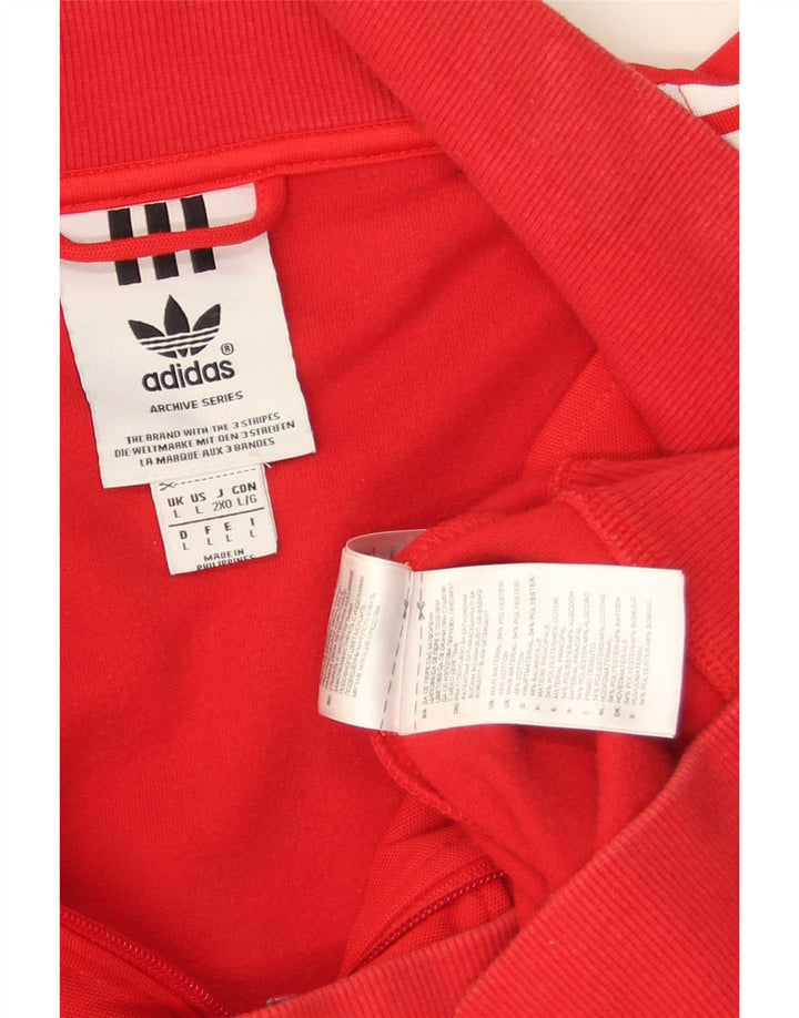 Мужская спортивная куртка Adidas, большая красная полиэстер